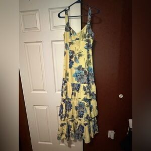 Abercrombie & Fitch Yellow Floral Maxi Dress